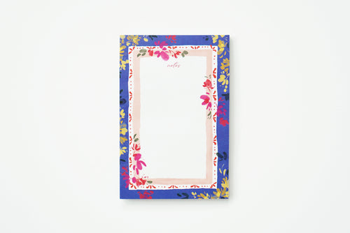 Bright Blue Tropical Notes Memo Pad